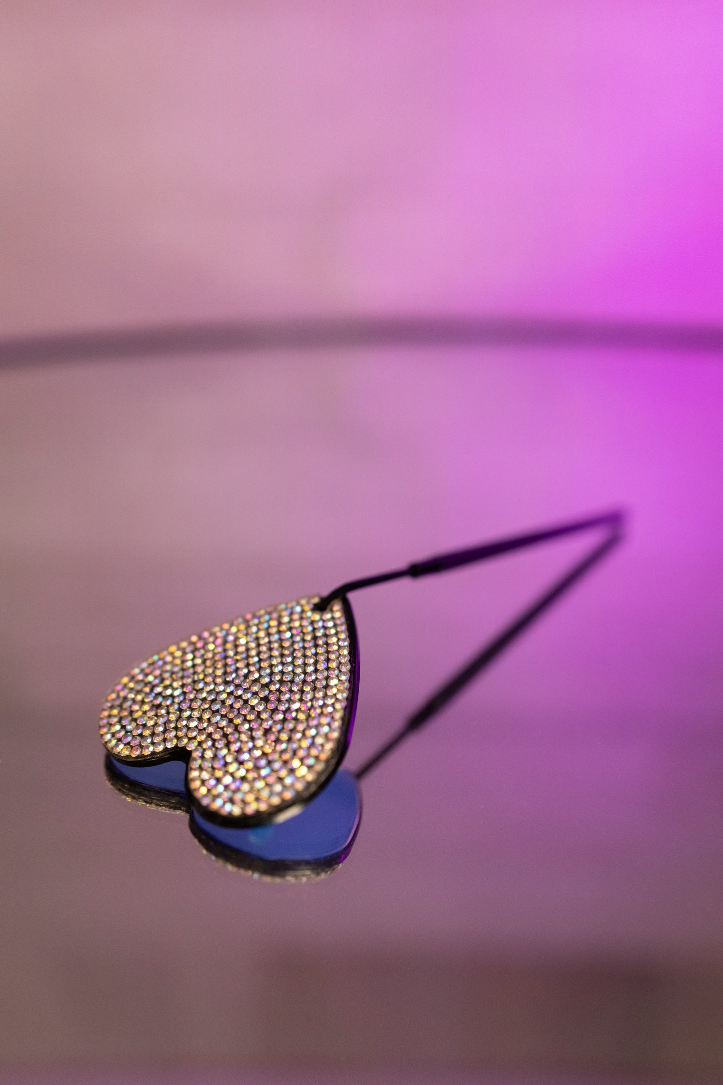 Point Of View Diamond Heart Mirror