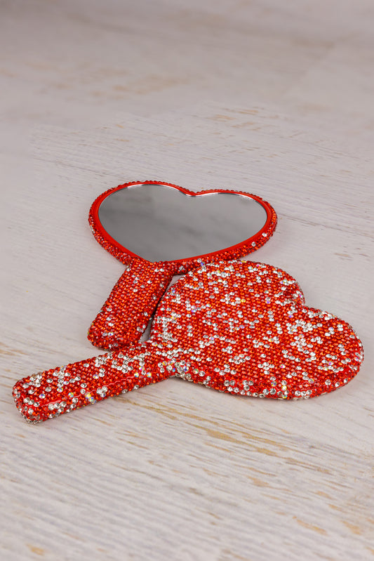 Santa Baby Diamond Heart Mirror