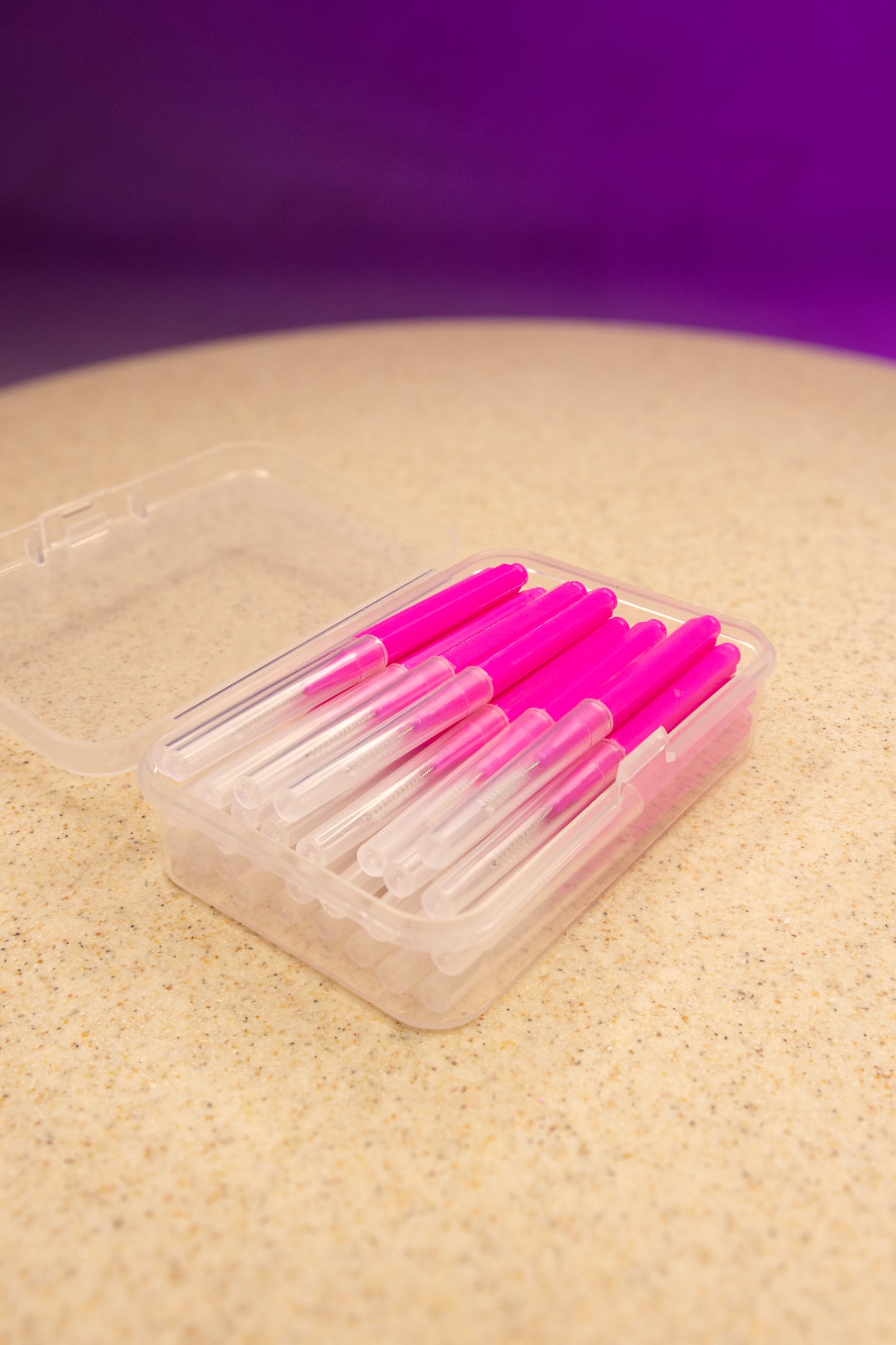 Brow Lamination Brushes - Hot Pink