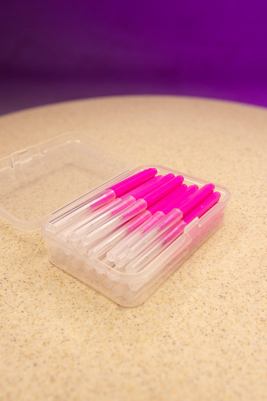 Brow Lamination Brushes - Hot Pink