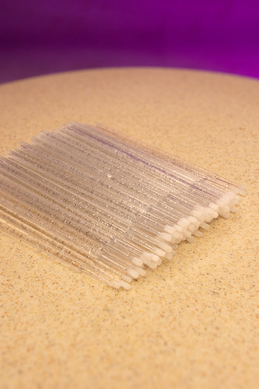Micro Brushes - Clear Glitter