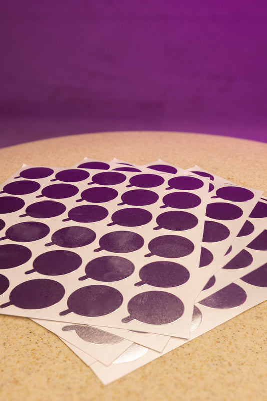 Disposable Glue Foil Sticker