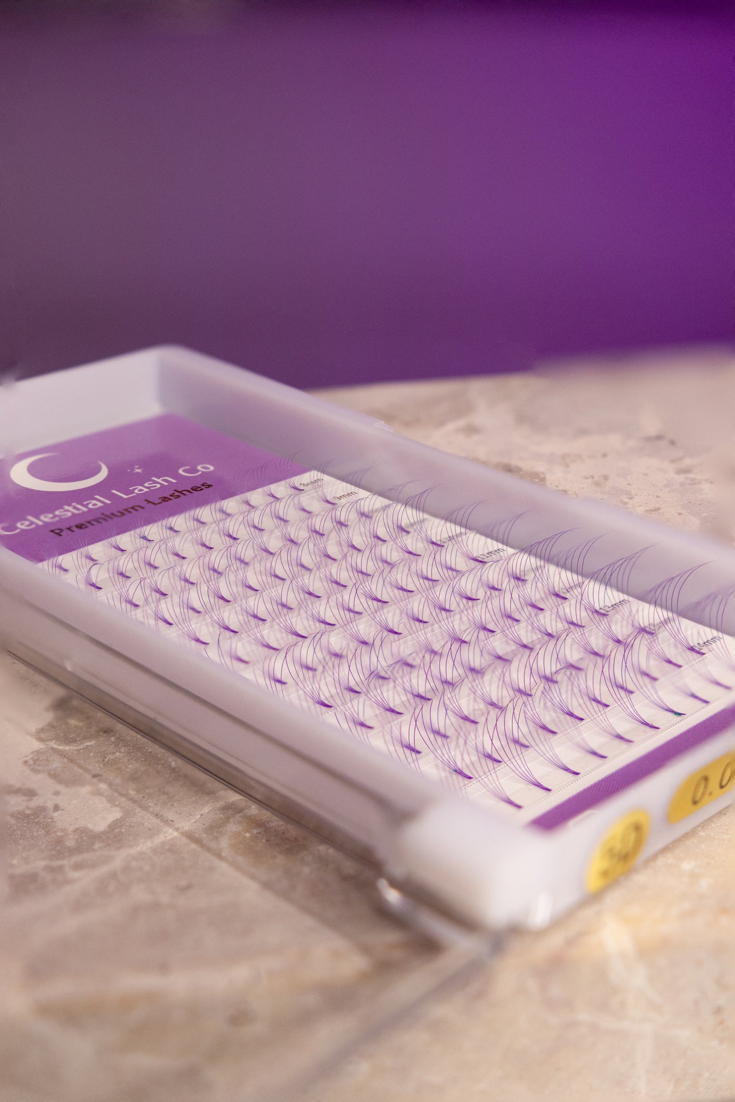 Purple 5D Short Stem D Curl