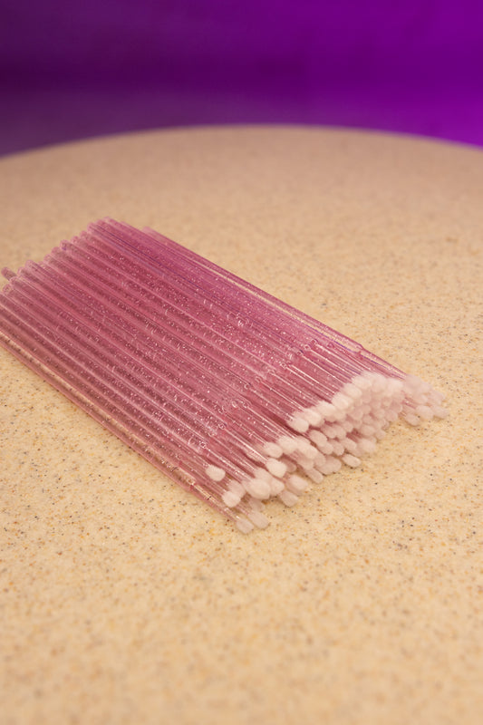 Micro Brushes - Pink Glitter