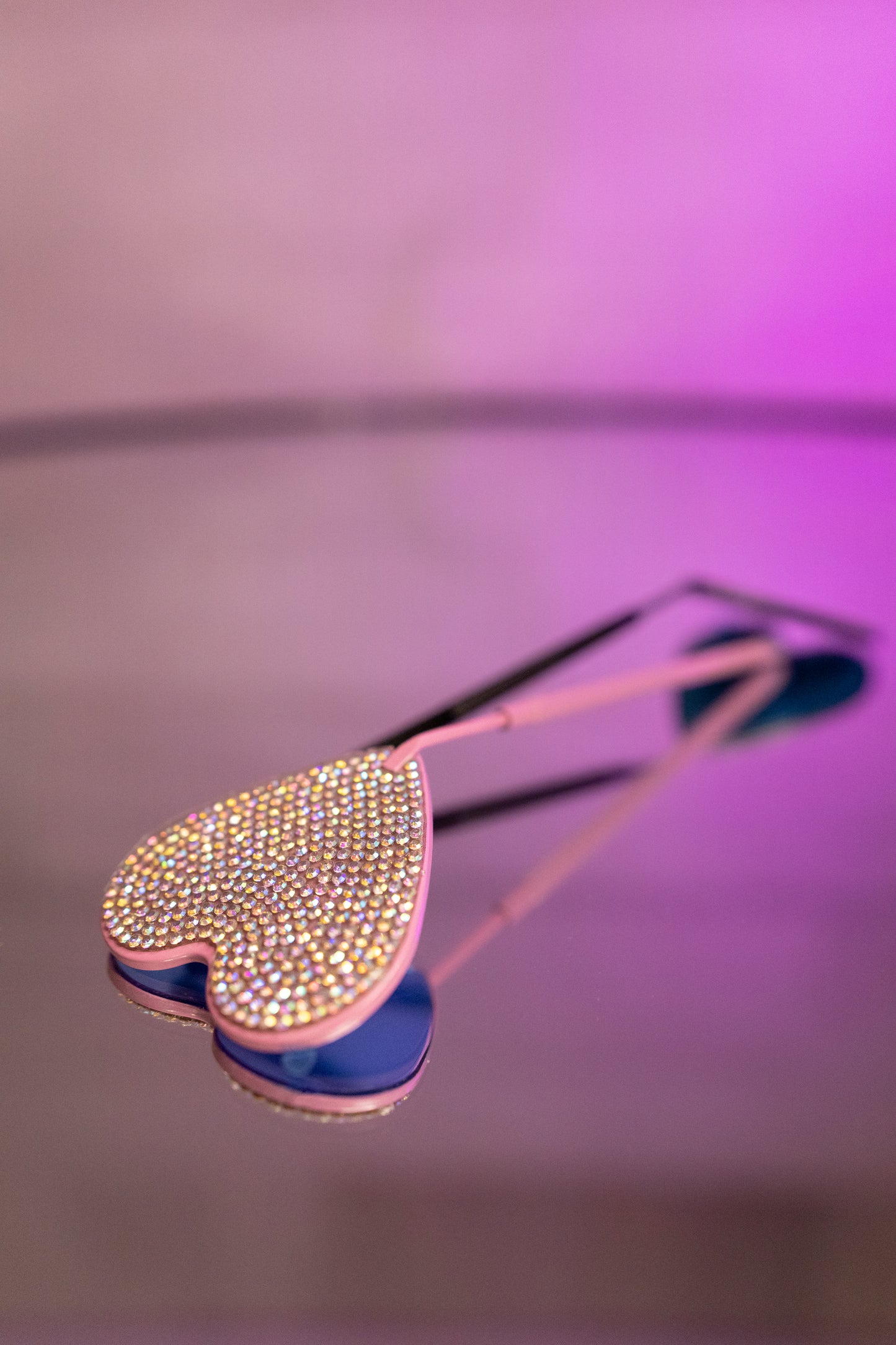 Point Of View Diamond Heart Mirror