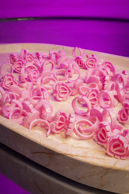 Heart Shaped Glue Rings