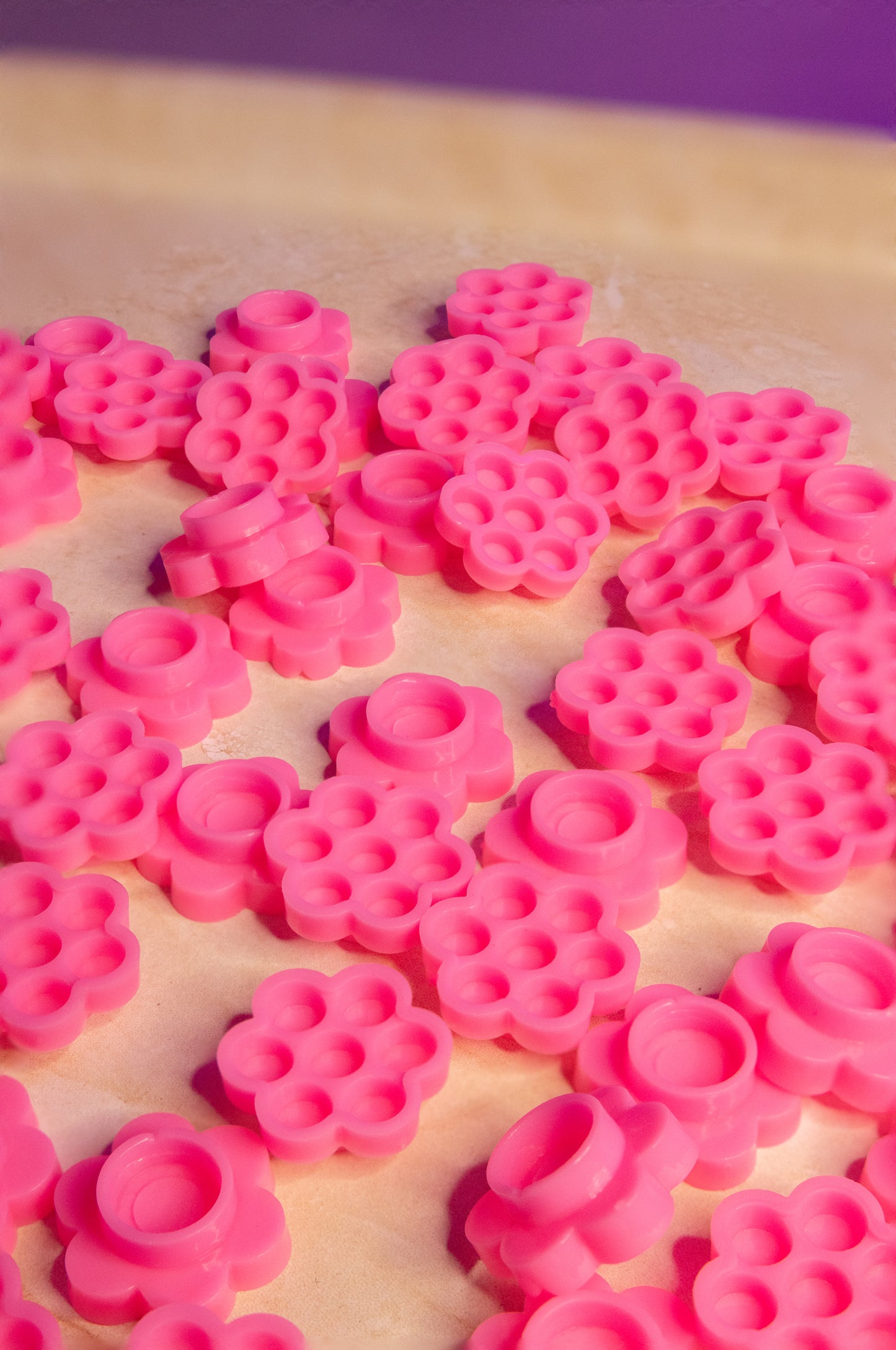 Pink Glue Flowers