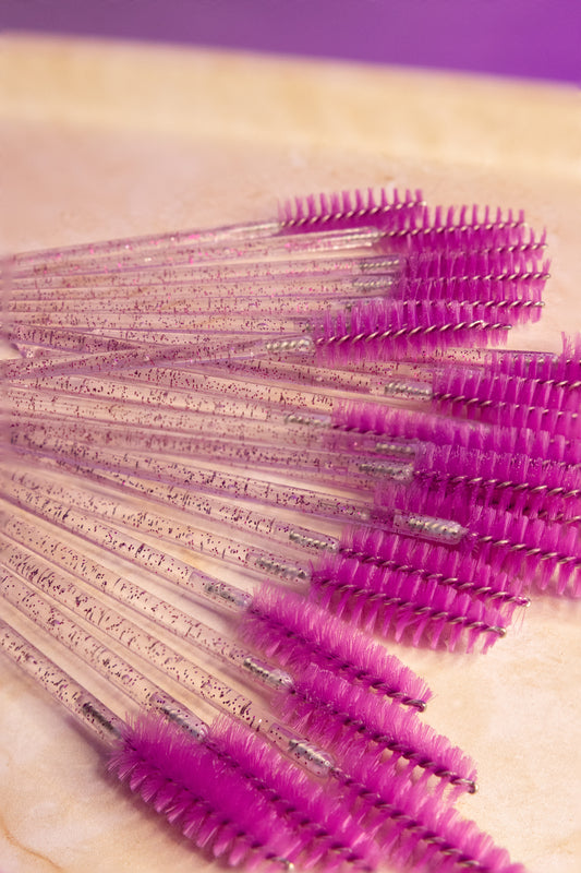 Lash Wands- Purple Glitter